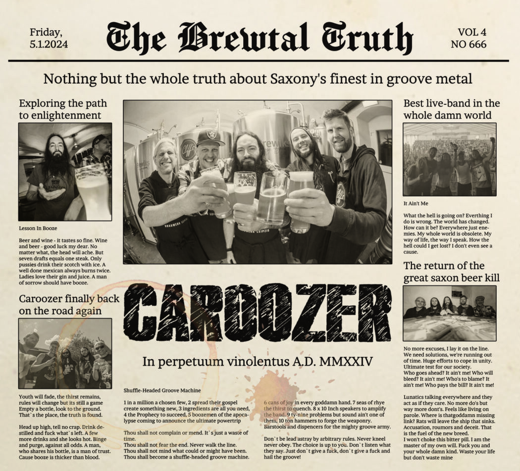 Caroozer – The Brewtal Truth_Frontcover