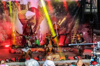 Heavysaurus in dem Landschaftspark Duisburg-Nord – Fotos