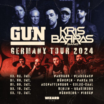GUN und KRIS BARRAS BAND kommen auf Co-Headline Tour 2024