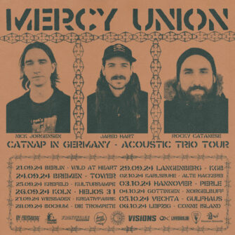 Festivalstalker präsentiert: Mercy Union – Acoustic Trio Tour „Catnap in Germany“