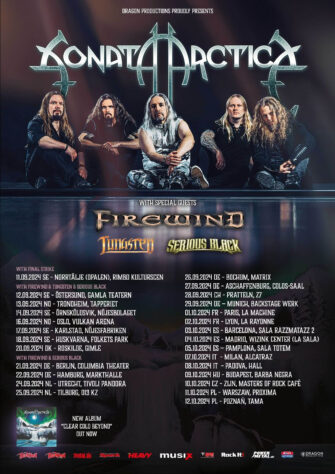 SONATA ARCTICA kommen im Herbst 2024 mit aktuellem Album “Clear Cold Beyond“ auf Europatour