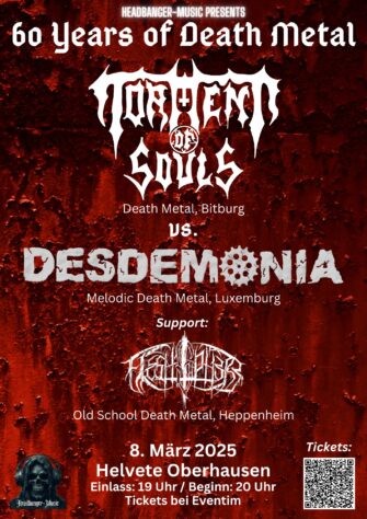 Torment of Souls und Desdemonia laden zum Jubiläumskonzert