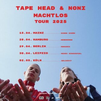Tour von Newcomer Tape Head beginnt