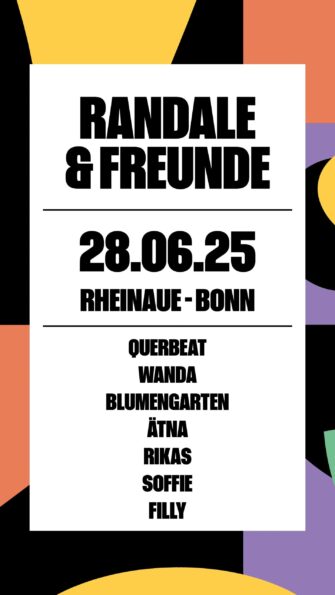 Randale und Freunde, das bunte Brasspop, Pop und Rock Festival am 28.6.25 in Bonn