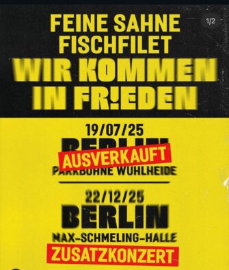 Feine Sahne Fischfilet kündigen Zusatzkonzert an