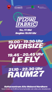 Festivalstalker präsentiert Flow Fabric Konzert mit RAUM27
