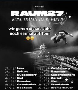 Raum27 Tour-Ankündigung