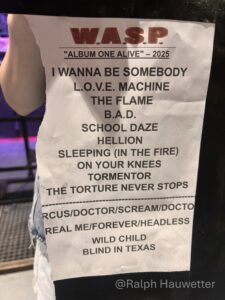 Review W.A.S.P. Album One Alive! Tour im Schlachthof Wiesbaden Review W.A.S.P. Album One Alive! Tour im Schlachthof Wiesbaden