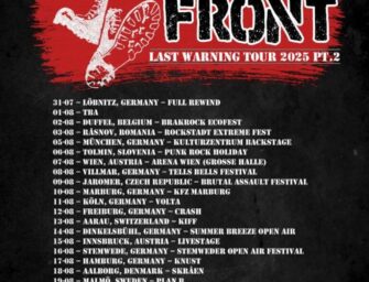 Agnostic Front – Last Warning-Tour Part II 2025