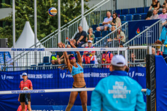 FISU World University Games 2025 – Frauen-Beachvolleyball Spiel: Spanien 0 : 2 Brasilien