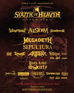 South of Heaven veröffentlicht finale Bandwelle für 2026