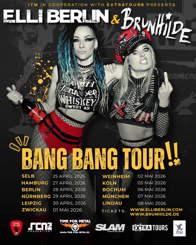 Festivalstalker pr&auml;sentiert: BRUNHILDE gehen zusammen mit ELLI BERLIN auf BANG BANG TOUR 2026