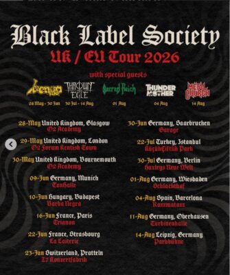 Black Label Society spielen Sommershows in Deutschland
