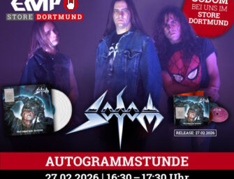 SODOM signieren Neuauflage ihres Klassiker-Albums im EMP Store Dortmund