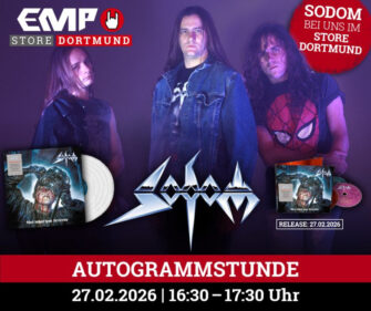 SODOM signieren Neuauflage ihres Klassiker-Albums im EMP Store Dortmund