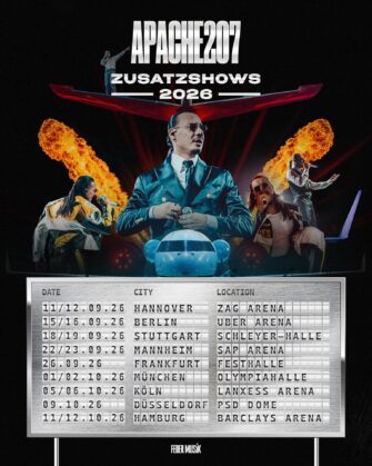 Apache 207 kündigt Zusatzshows für September 2026 an