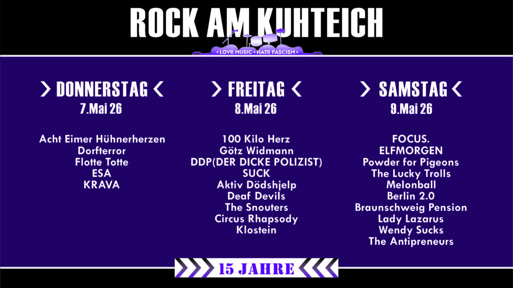 15 Jahre Rock am Kuhteich 2026