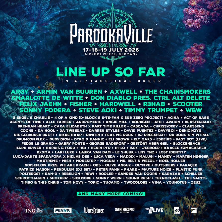 PAROOKAVILLE mit der dritten Artistwelle für 2026 PAROOKAVILLE mit der dritten Artistwelle für 2026
