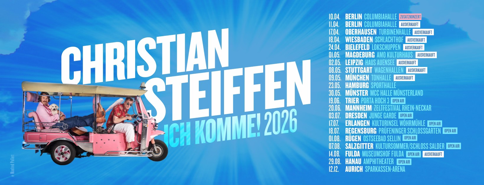 Christian Steiffen kommt auf ICH KOMME! Tour 2026