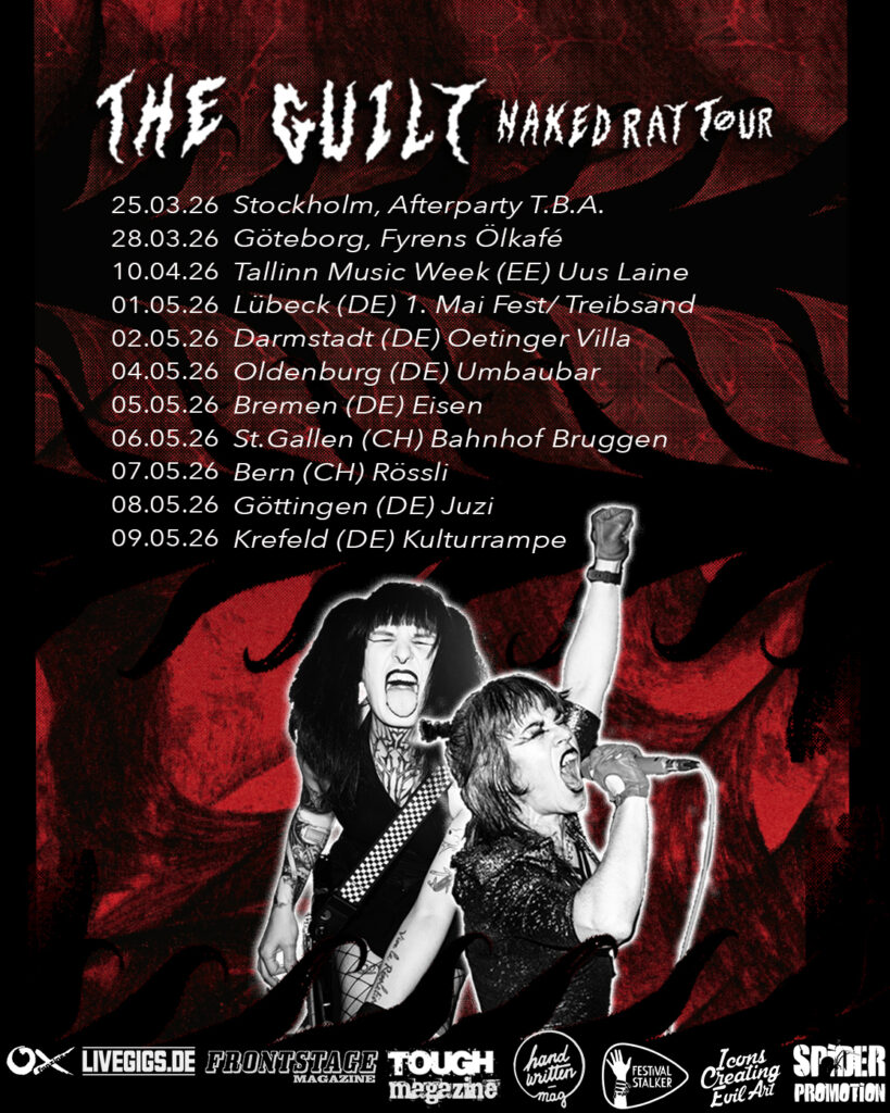 Festivalstalker pr&auml;sentiert The Guilt auf Naked Rat Tour 2026