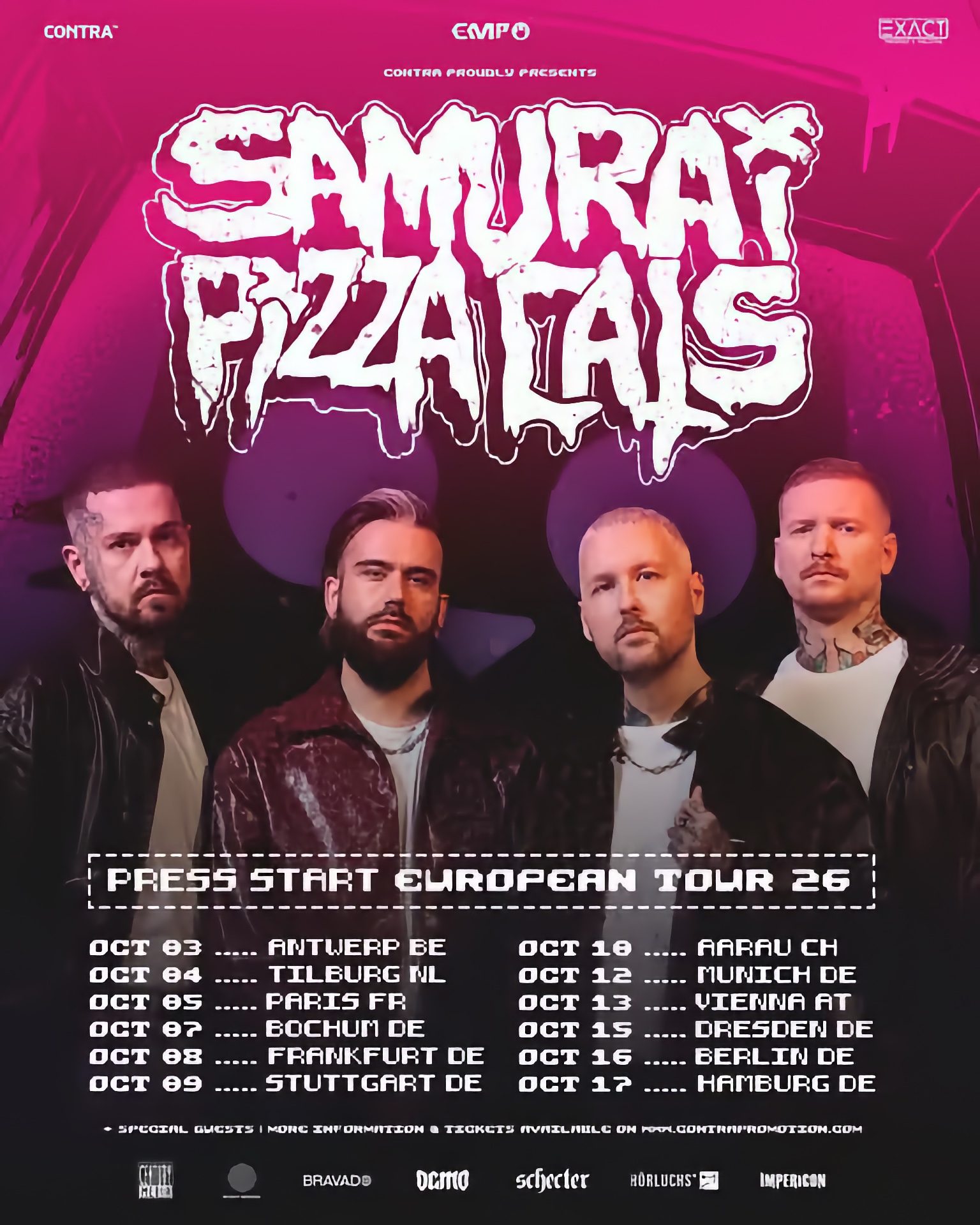 Press Start European Tour von den Samurai Pizza Cats