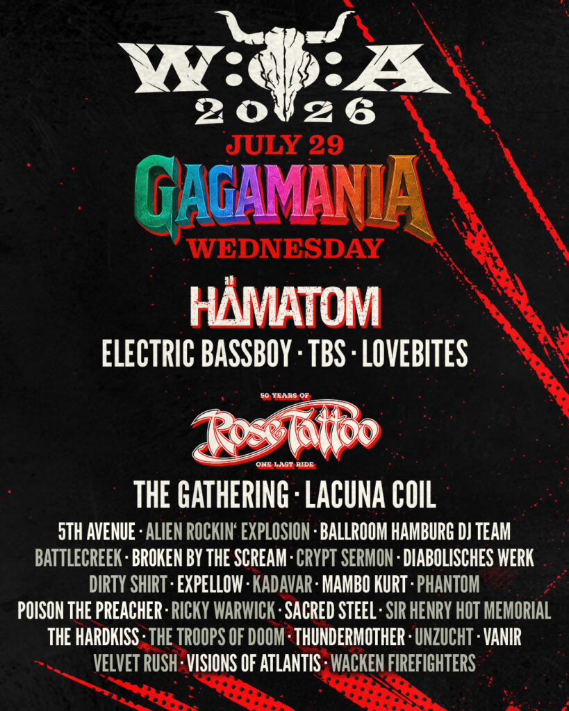 Wacken Open Air 2026 - Tagesaufteilung