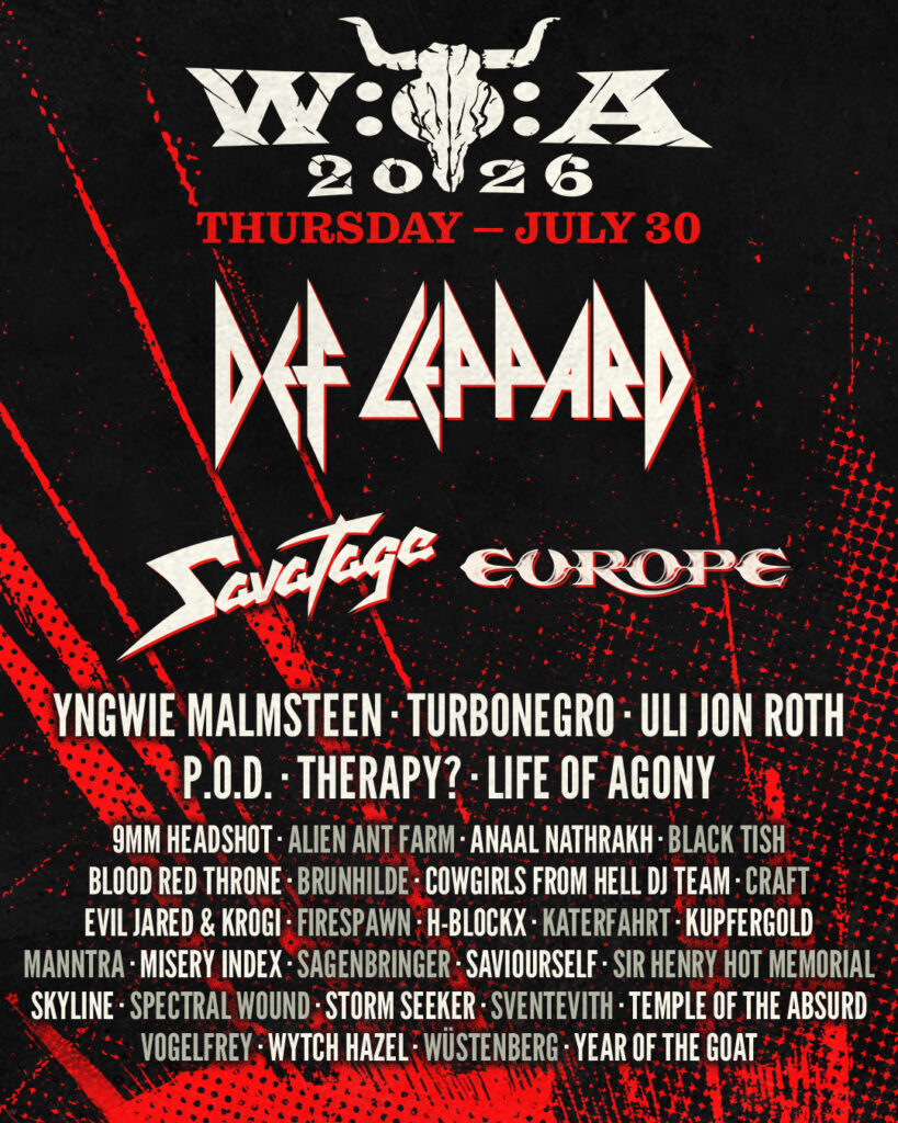 Wacken Open Air 2026 - Tagesaufteilung