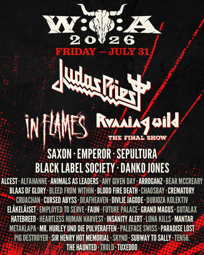 Wacken Open Air 2026 - Tagesaufteilung