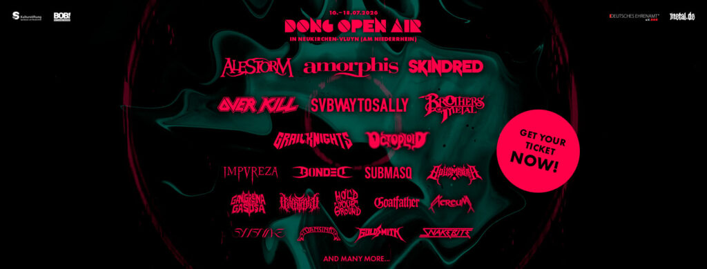 Das Line Up beim DONG OPEN AIR 2026 w&auml;chst!