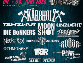 Kärbholz Heimspiel 2026 – Rocktradition am Fronleichnam-Wochenende