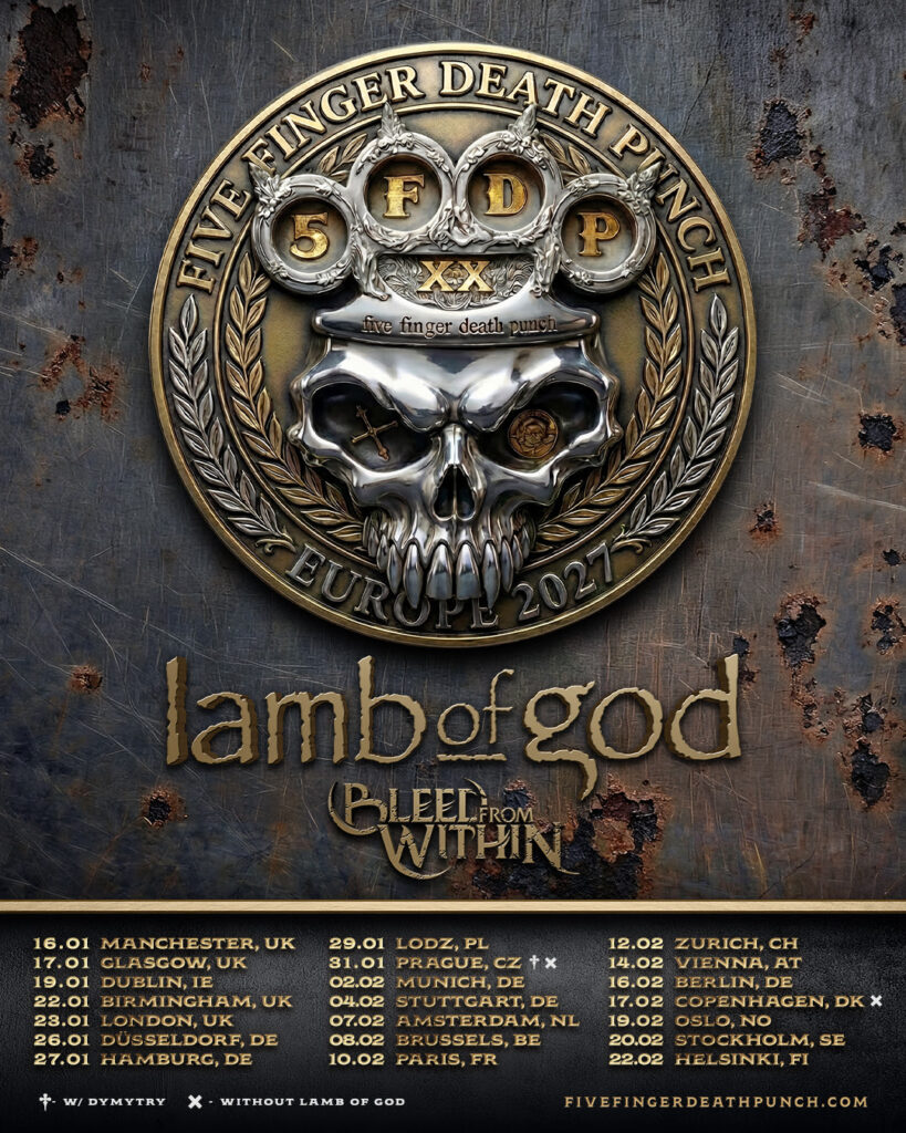 FIVE FINGER DEATH PUNCH kommen auf  UK & EUROPA Arena Tour 2027