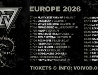 VOIVOD kommen auf EUROPE TOUR 2026