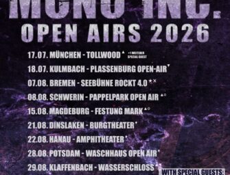 MONO INC. bringen euch Open Air Feeling