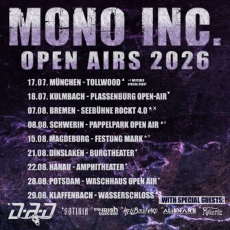 MONO INC. bringen euch Open Air Feeling