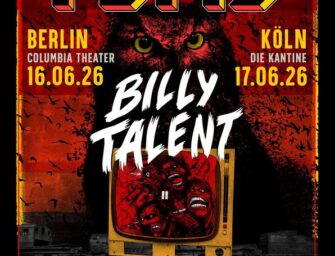 Billy Talent spielen zwei exlusive Club-Gigs und unterstützen den guten Zweck!