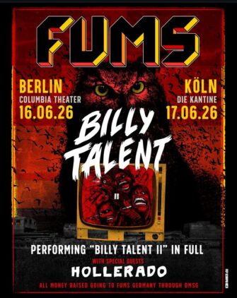 Billy Talent spielen zwei exlusive Club-Gigs und unterstützen den guten Zweck!