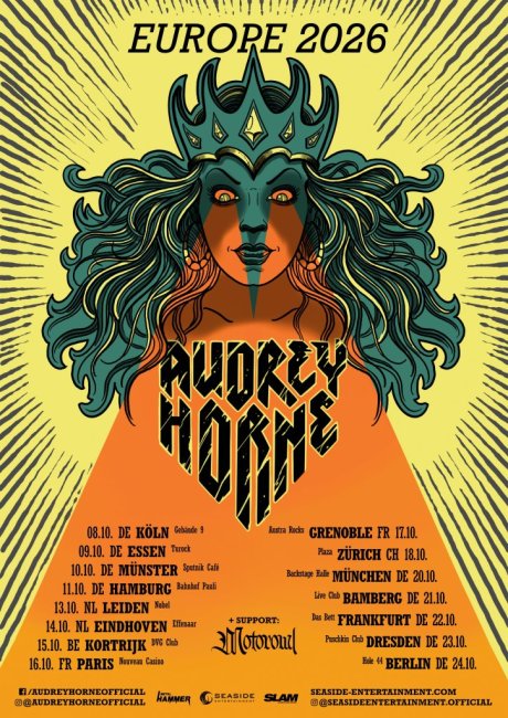 Audrey Horne European Album Tour 2026 Audrey Horne European Album Tour 2026