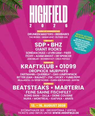 Highfield Festival 2026 – alle Infos auf einem Blick