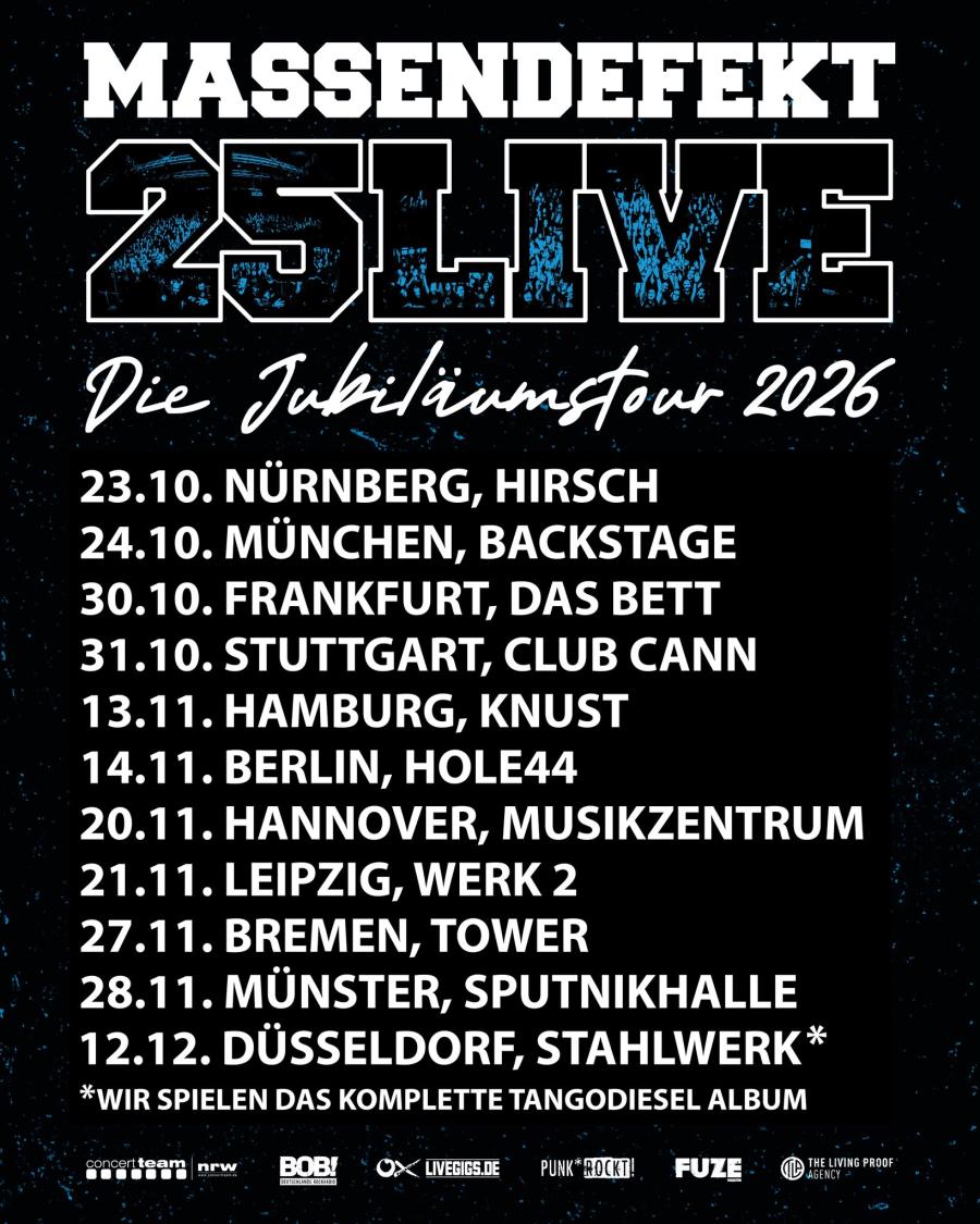 Massendefekt 25Live Jubiläumstour Massendefekt 25Live Jubiläumstour