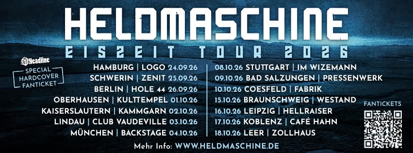 Heldmaschine kommen auf Eiszeit Tour 2026 Heldmaschine kommen auf Eiszeit Tour 2026