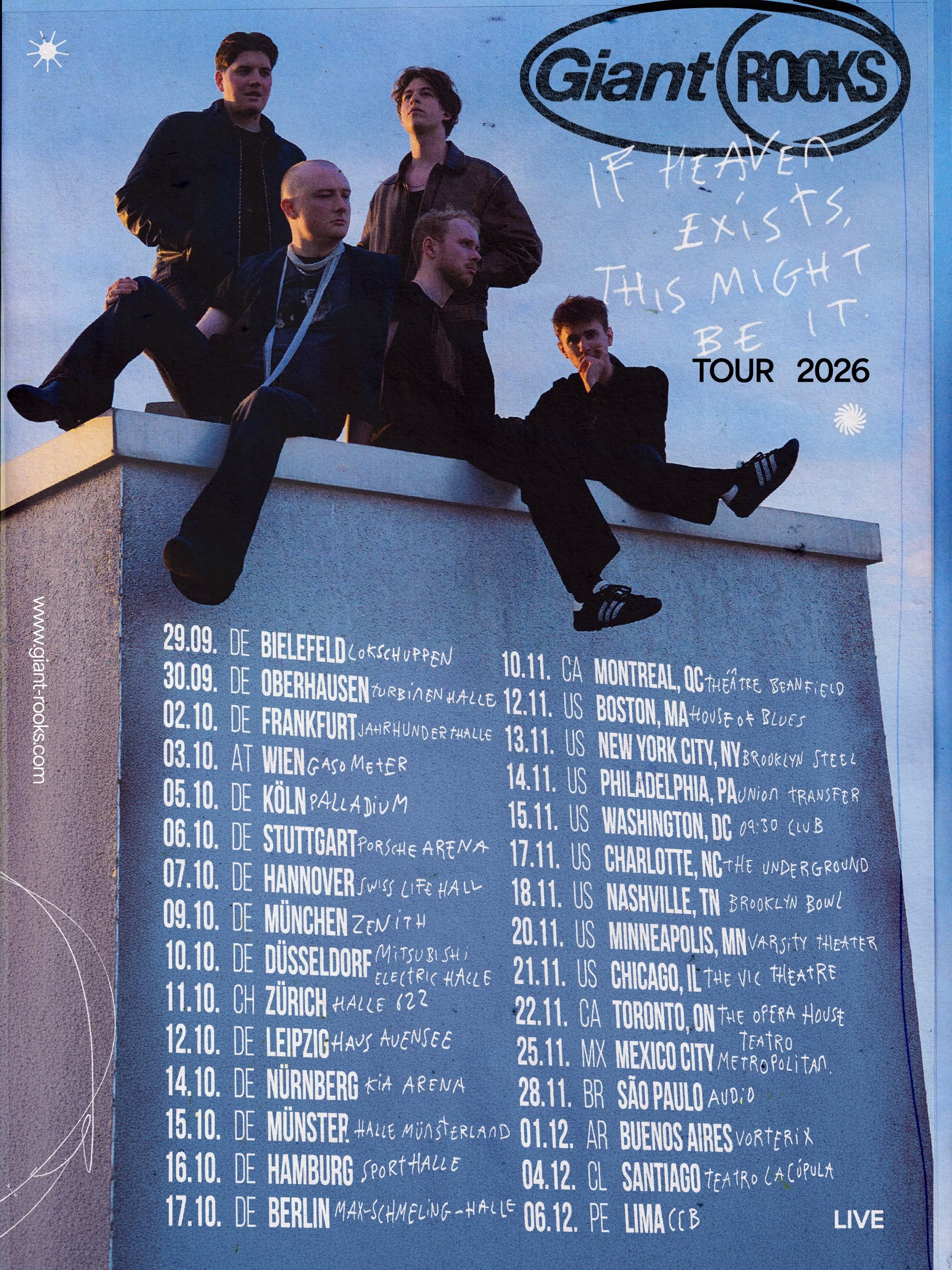 Giant Rooks kommen auf IF HEAVEN EXISTS, THIS MIGHT BE IT TOUR 2026 Giant Rooks kommen auf IF HEAVEN EXISTS, THIS MIGHT BE IT TOUR 2026