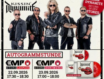 KISSIN’ DYNAMITE x EMP: Abschieds-Autogrammstunden mit Hannes und der Band in Leipzig und Dortmund
