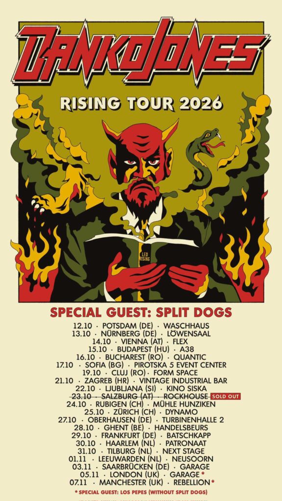 Danko Jones kommen auf Rising Tour 2026 Danko Jones kommen auf Rising Tour 2026