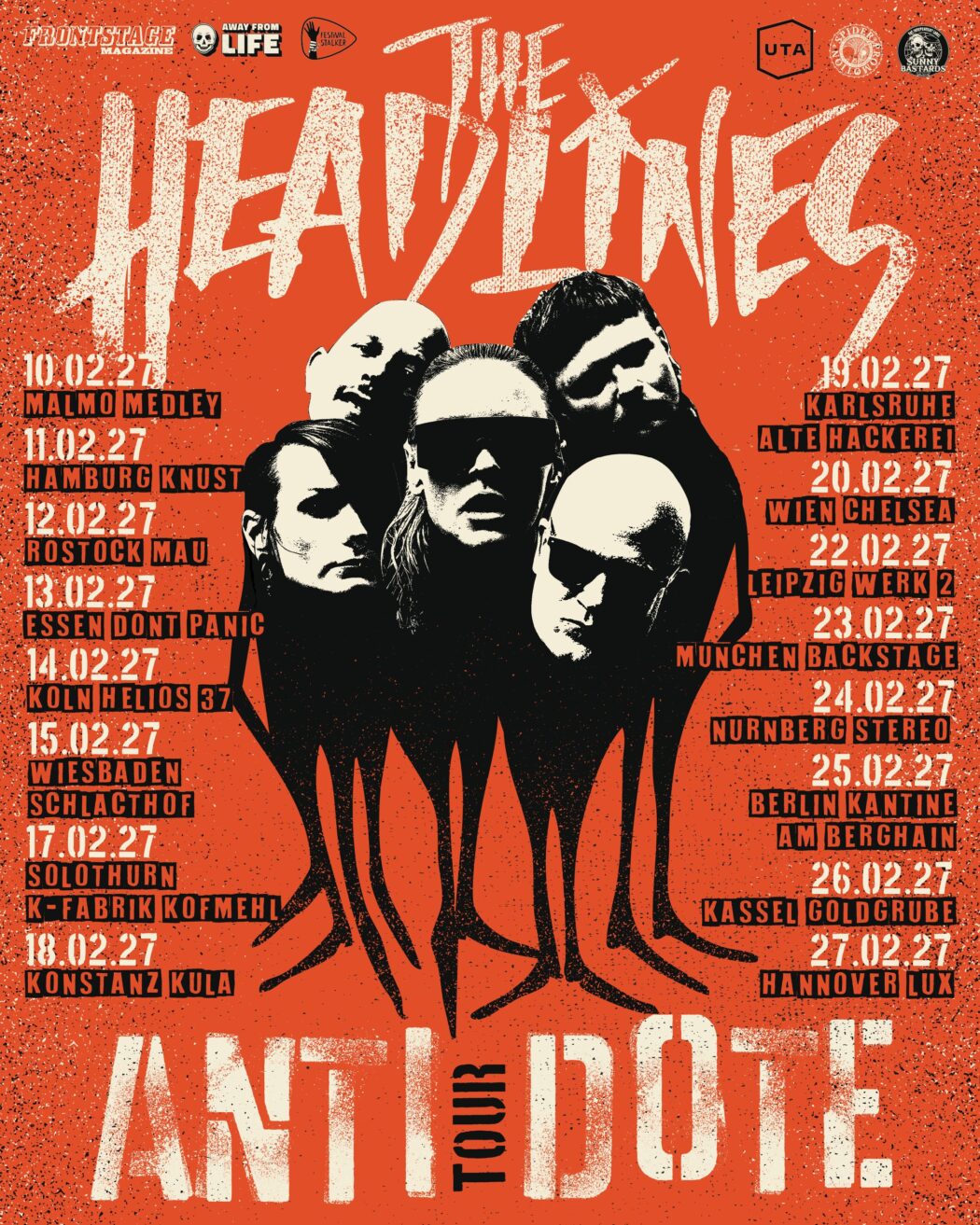 The Headlines Antidote tour poster instagram
