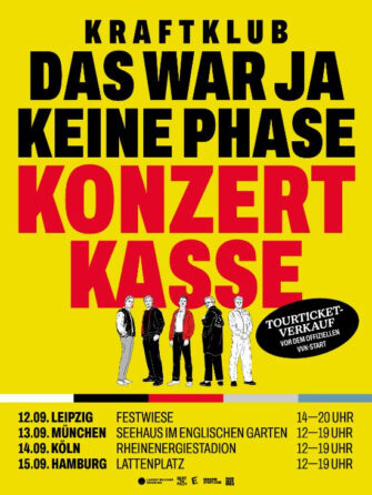 Kraftklub kündigen eigene Konzertkassen an