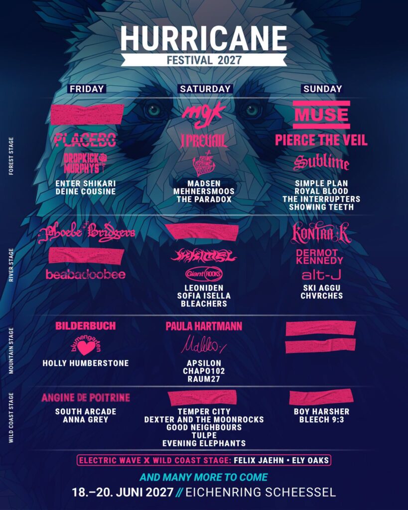 Das Hurricane Festival 2027 legt nach