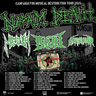 Campaign For Musical Destruction 2026 Part 2 – Napalm Death und Co. ziehen durch Europa!
