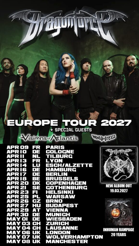 DRAGONFORCE kommen 2027 mit Alissa White-Gluz auf Europatour DRAGONFORCE kommen 2027 mit Alissa White-Gluz auf Europatour